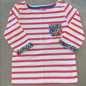 Mini Boden three quarter sleeve top